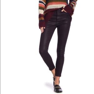 Joe’s Jeans Coated Skinny High Rise Ankle Jeans